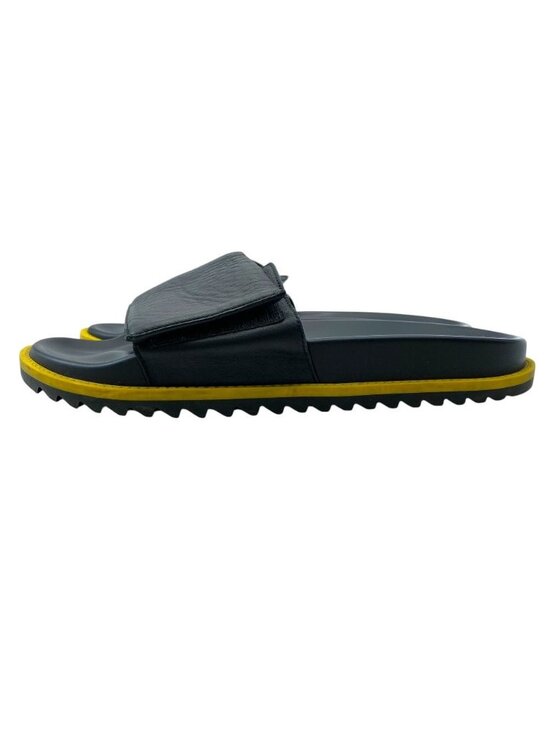Fendi Monster Star Bag Bugs Slide Sandals Leather Black Yellow High Quality main image 9